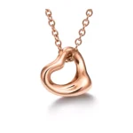 Elsa Peretti® Open Heart Pendant in Rose Gold 18k, 7 mm