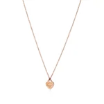 Mini Heart Tag Pendant in Rose Gold