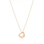 Open Heart Pendant in Rose Gold