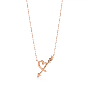 Paloma's Graffiti Heart & Arrow Pendant Rose Gold 18k