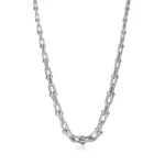 Tiffany HardWear Graduated Link Necklace in White Gold with Diamonds 18k