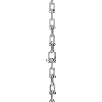 Tiffany HardWear Graduated Link Necklace in White Gold with Diamonds 18k